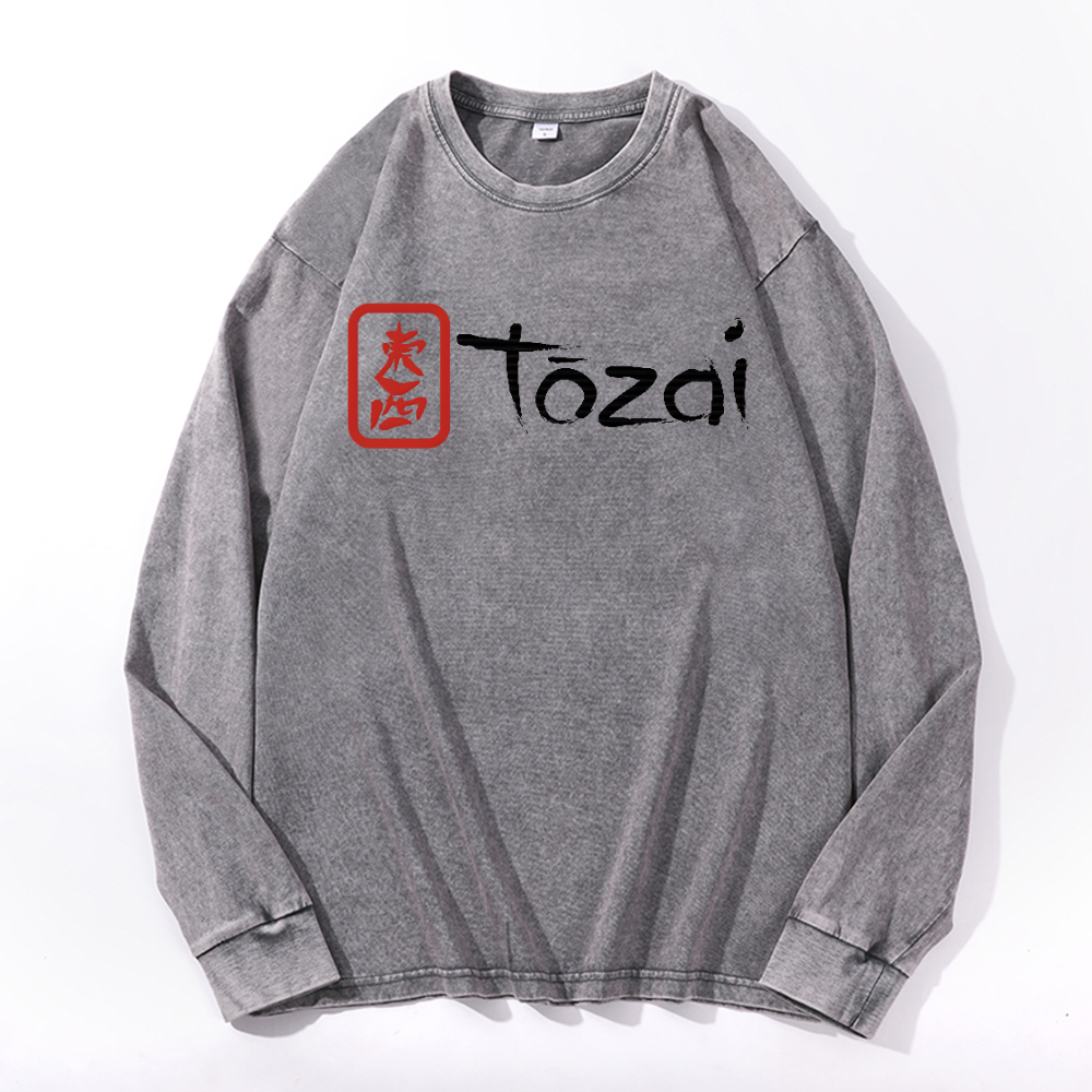 Tozai Sake Vintage Cotton Wash Long-sleeve T-shirt