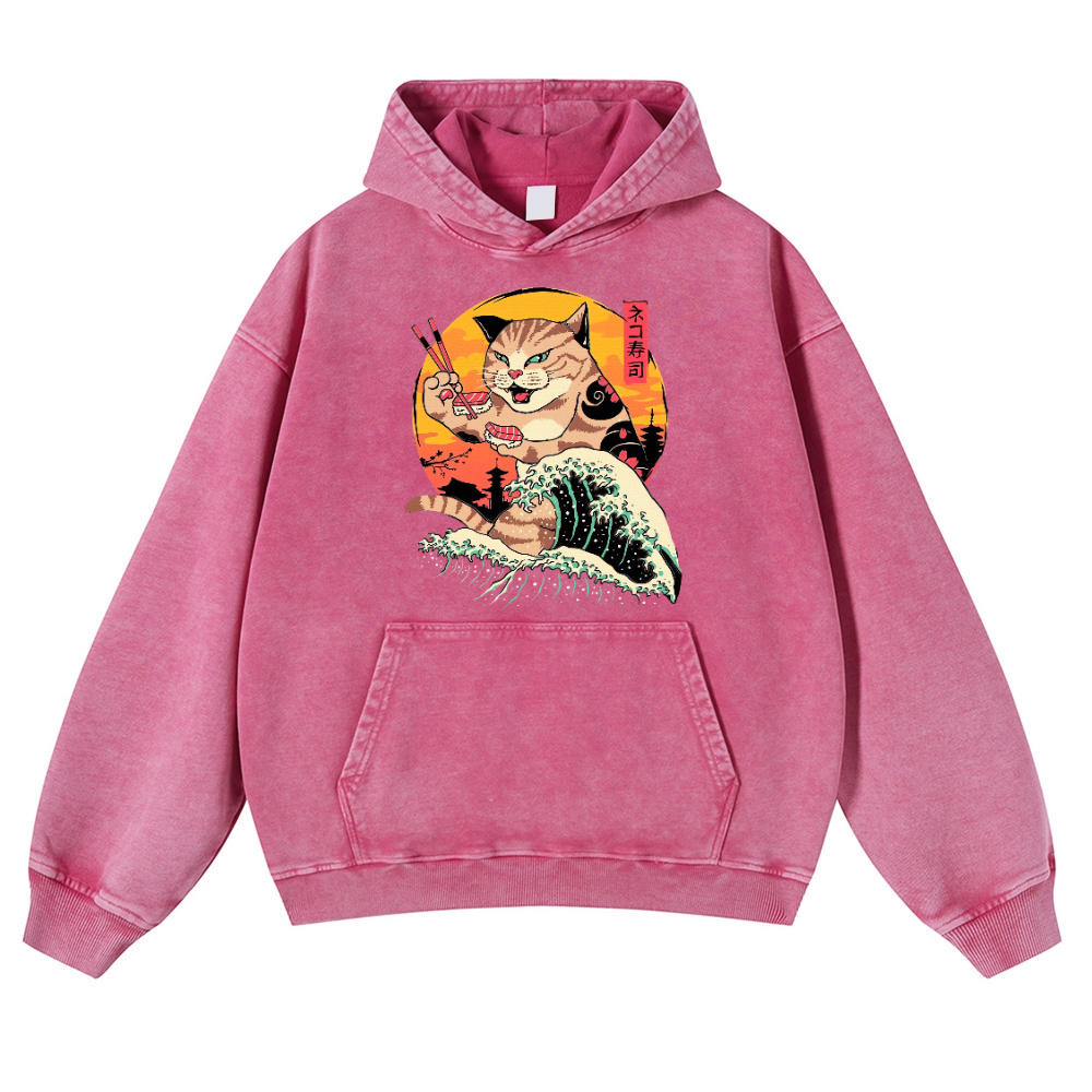 Vintage Washed Thick Cotton Hoodie