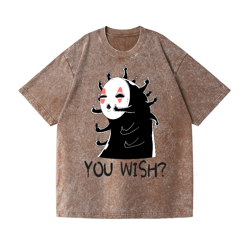 Ghibli No Face Kaonashi Vintage Wash Japanese Design T-Shirt