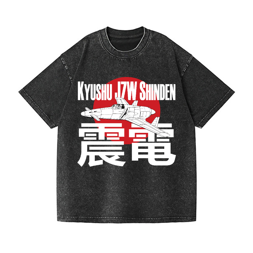 Shinden Fighter Vintage Wash Japanese Design T-Shirt
