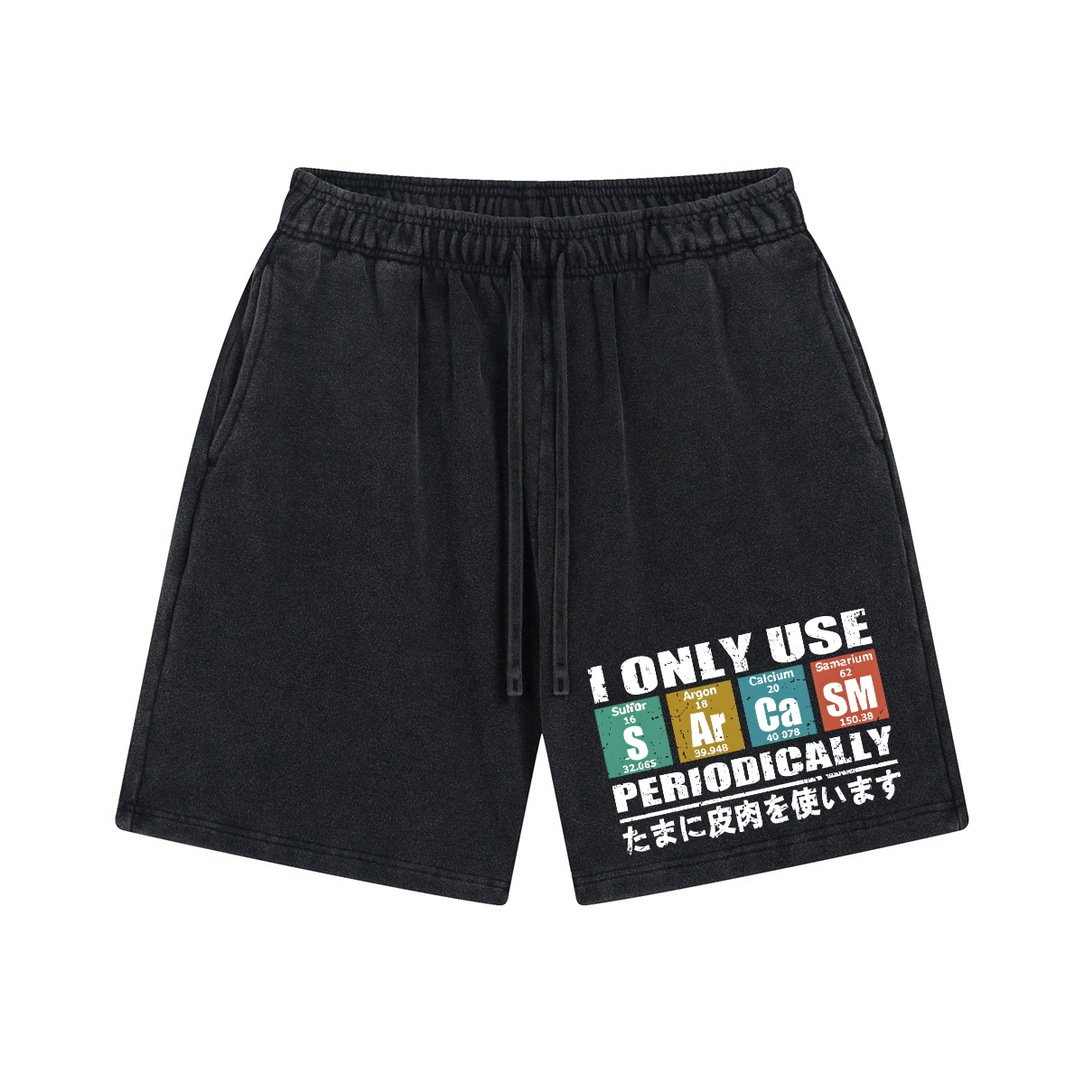 Sarcasm Vintage Pure Thick Cotton Shorts