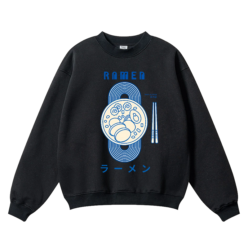 Ramen Vintage Cotton Blend Crewneck Sweatshirt