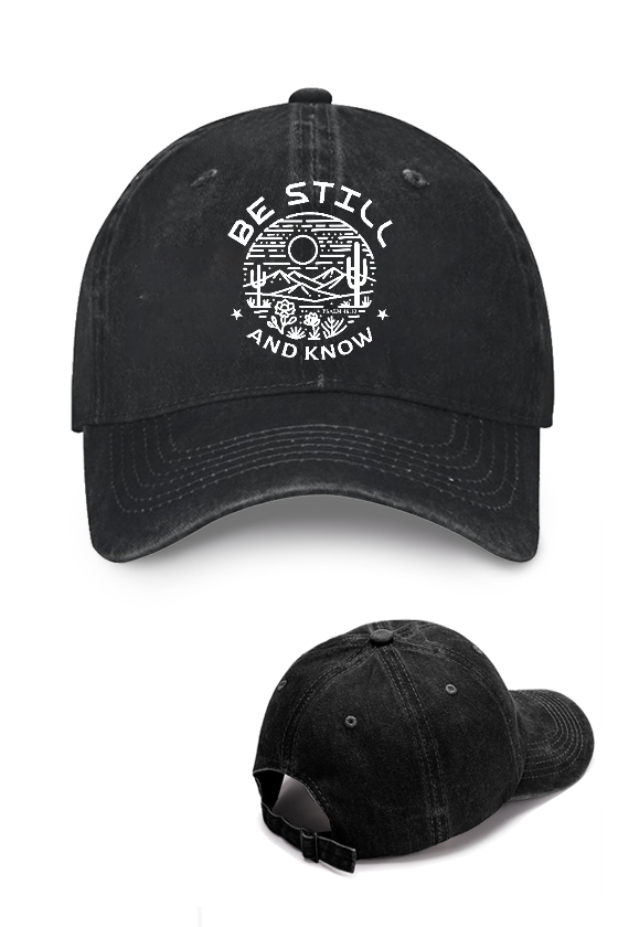 Be Still And Know Vintage Cotton Cap