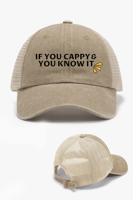 If You Cappy You Know It Vintage Cotton Breathable Hat