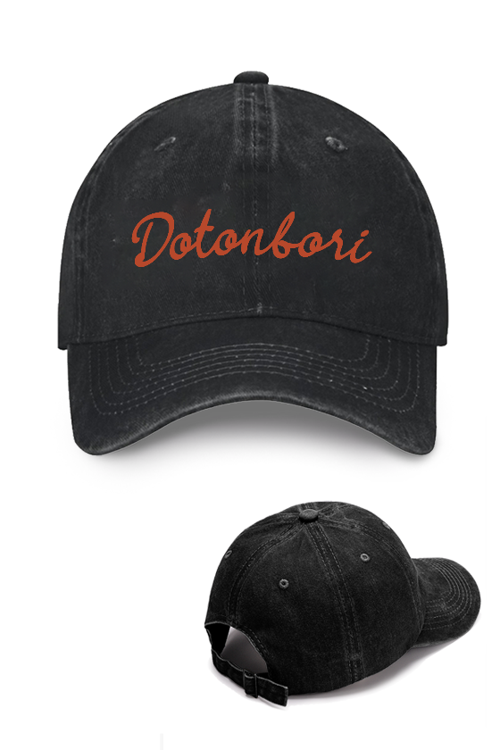Osaka Dotonbori Drunken Octopus Vintage Cotton Cap