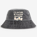 Mahjong Vintage 100% Cotton Bucket Hat