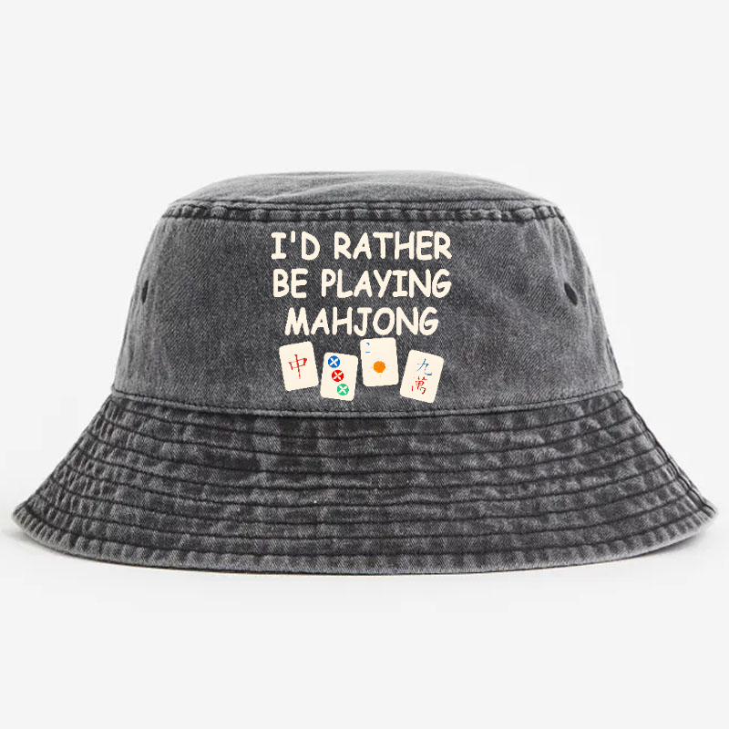 Mahjong Vintage 100% Cotton Bucket Hat