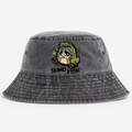 Sumo Fish Daruma Sushi Vintage 100% Cotton Bucket Hat