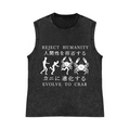 Pure Cotton Wash-Dyed Sleeveless Tank Top