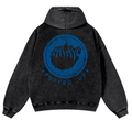 Pufferfish Vintage Washed Cotton Back Art Hoodie