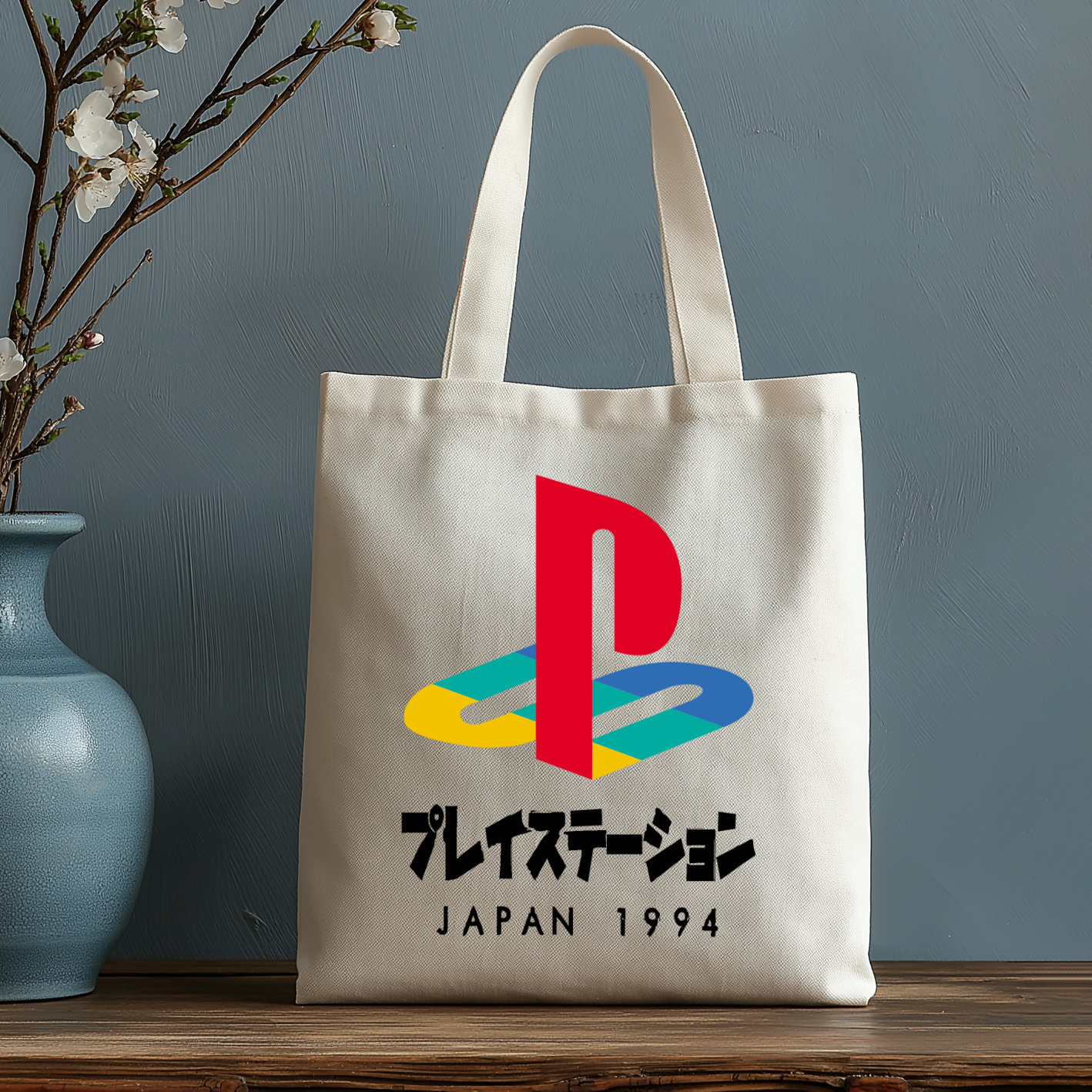 Sony Japanese Style Canvas Tote Bag